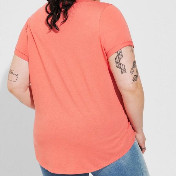 ❤️NWT VINTAGE TORRID TEE - STAR WARS CHEWBACCA TOP - CLIP NECK SHIRT PLUS SIZE - Picture 3 of 15